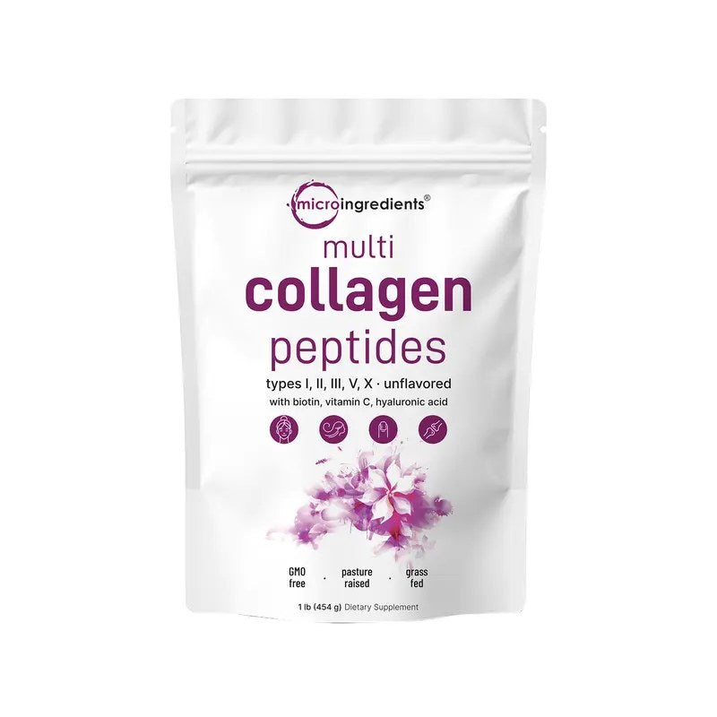 Micro Ingredients Multi Collagen Peptides Powder — 1 lb