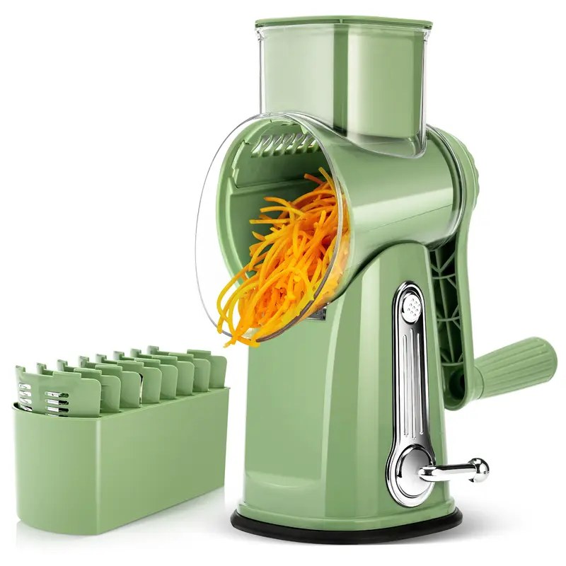 SUSTEAS Manual Cheese Shredder — Rotary Grater
