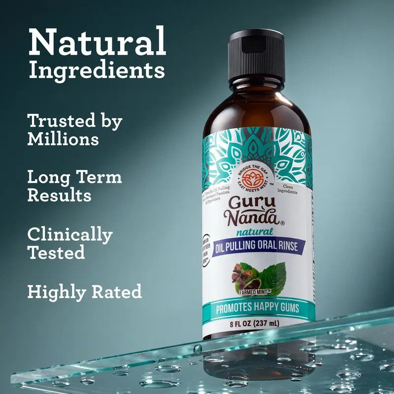 GuruNanda Oil Pulling Mouthwash — 8 fl oz