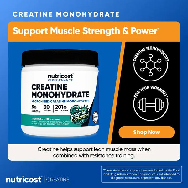 Nutricost Micronized Creatine Monohydrate Powder