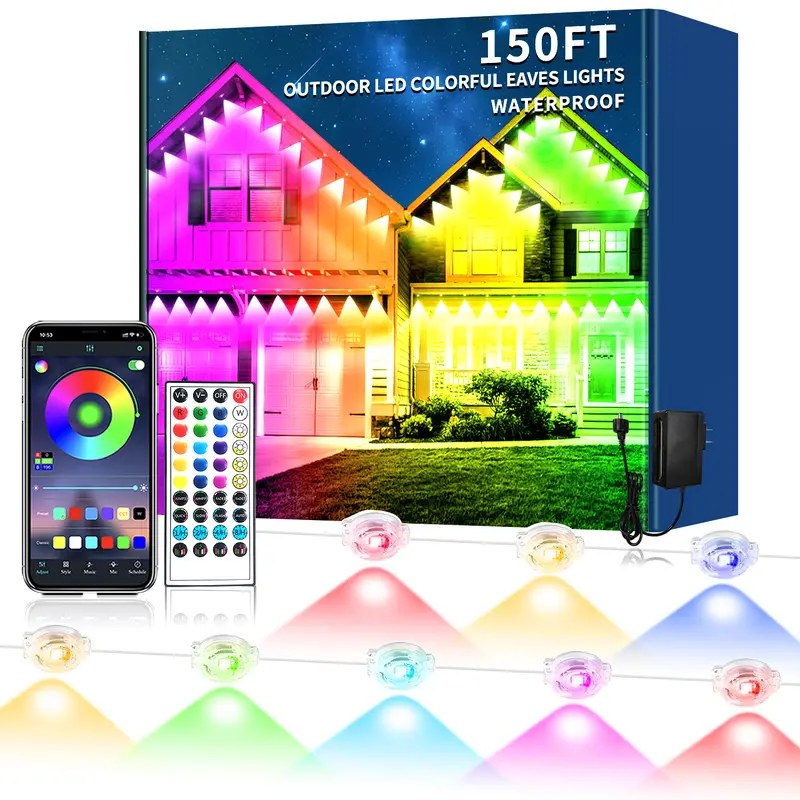SEGRASS Permanent Outdoor Eave Lights — RGB, App Control