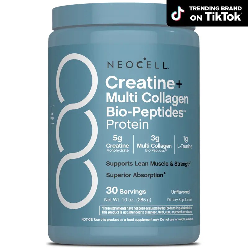 NeoCell Creatine Monohydrate + Multi Collagen Powder
