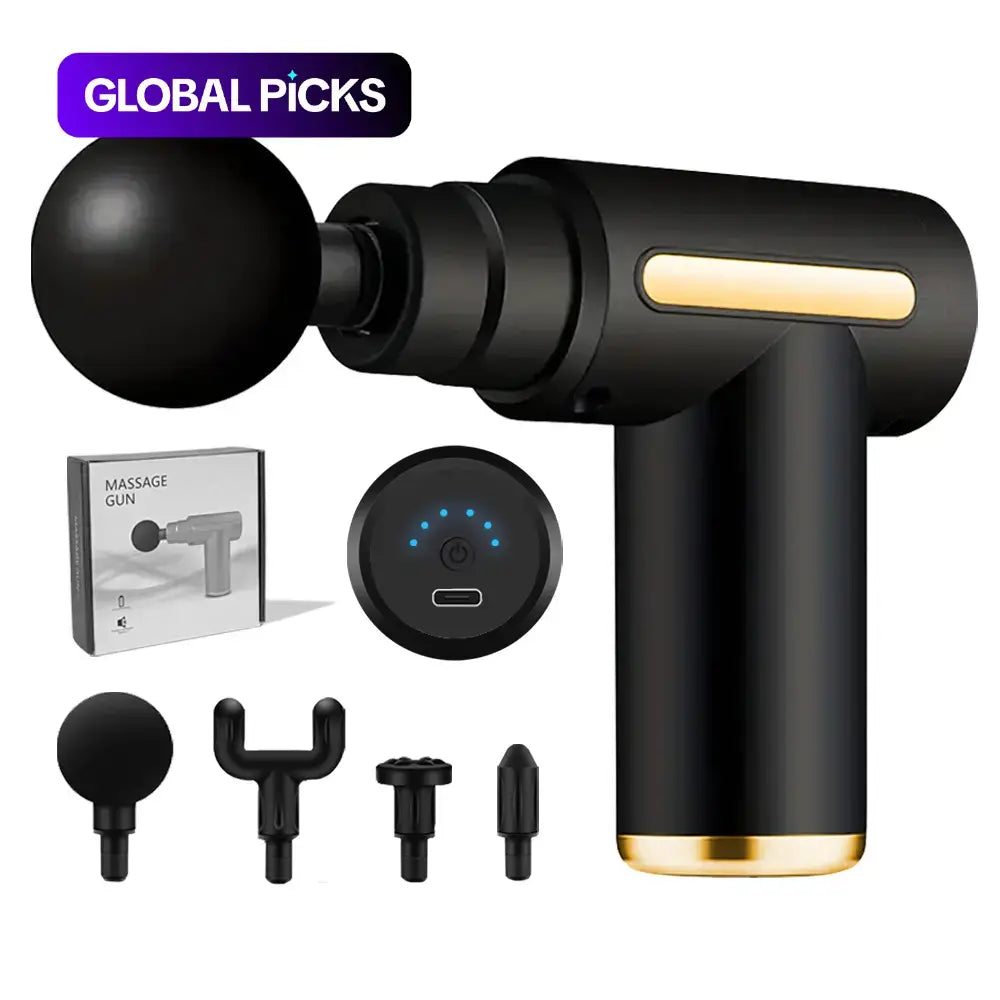 RLESMEN Massage Gun — 4 Heads, 6 Speeds