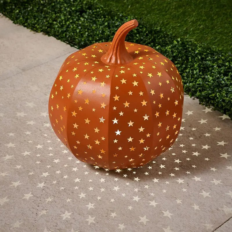Martha Stewart Illuminated Stargazer Metal Pumpkin — 15"