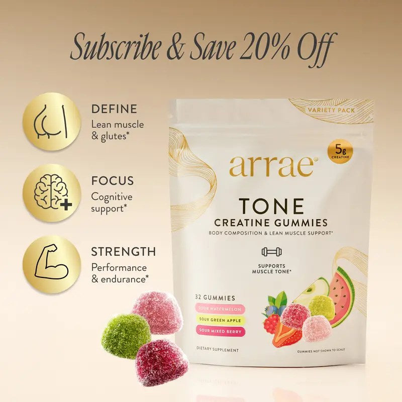 Arrae Tone Creatine Gummies — Variety Pack