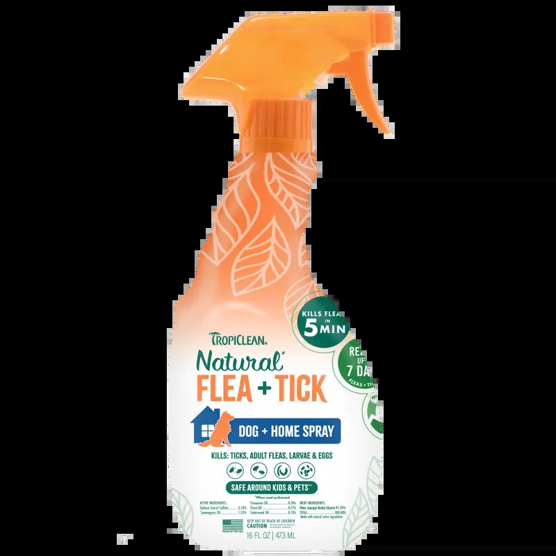 TropiClean Natural Flea + Tick Dog Spray