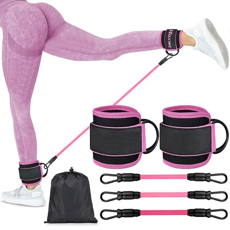 Ankle Resistance Bands Set with Cuffs