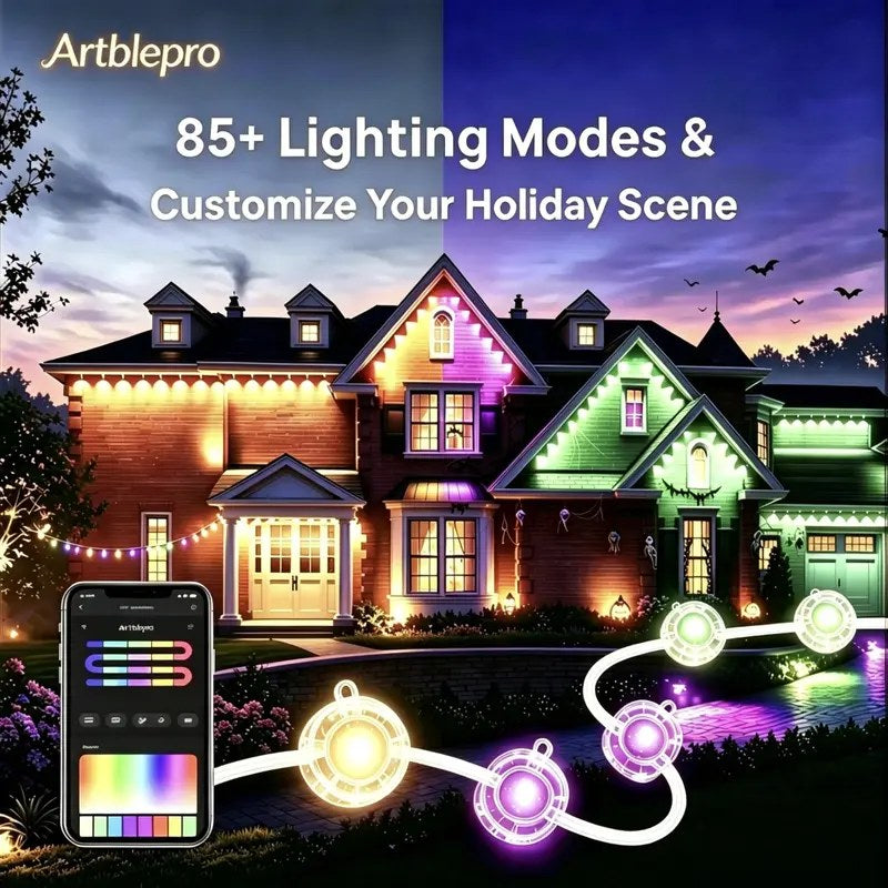 ARTBLEPRO RGB-IC Permanent Outdoor Eave Lights