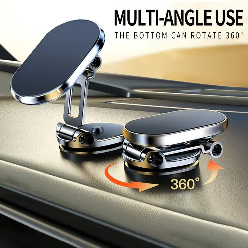 Foldable Metal Magnetic Car Phone Holder