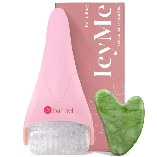 IcyMe Ice Roller & Jade Gua Sha Set