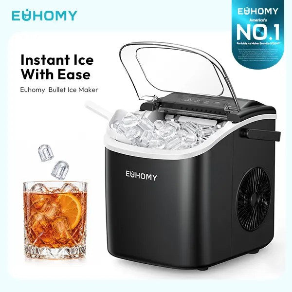 EUHOMY Countertop Ice Maker — 26lbs/day