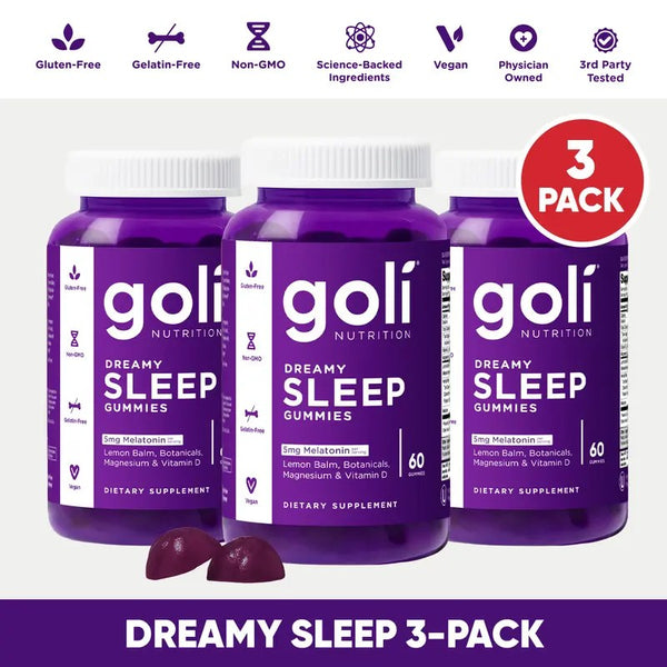 Goli Dreamy Sleep Gummies — 3-Pack