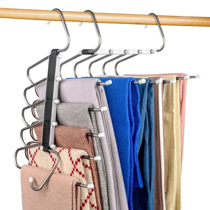 MECHEER Pants Hangers — 5-Layer, 2-Pack