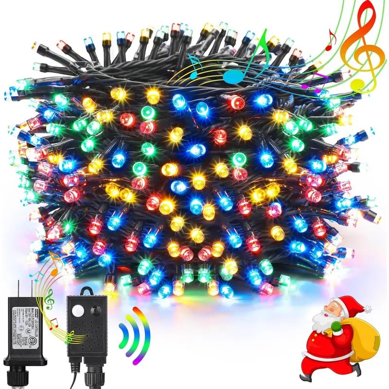 TOODOUR Outdoor String Lights — 82FT/131FT, Music Sync