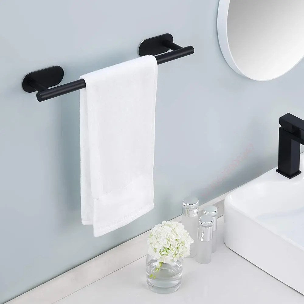 Stainless Steel Towel Rack — Wall-Mounted