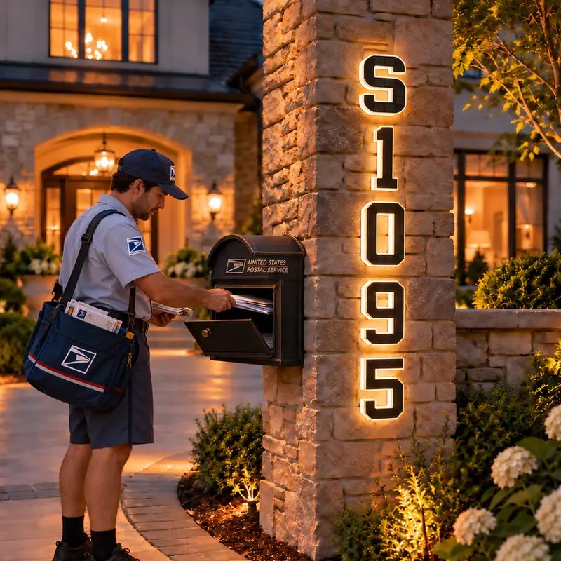 ISUNMEA Solar LED House Numbers