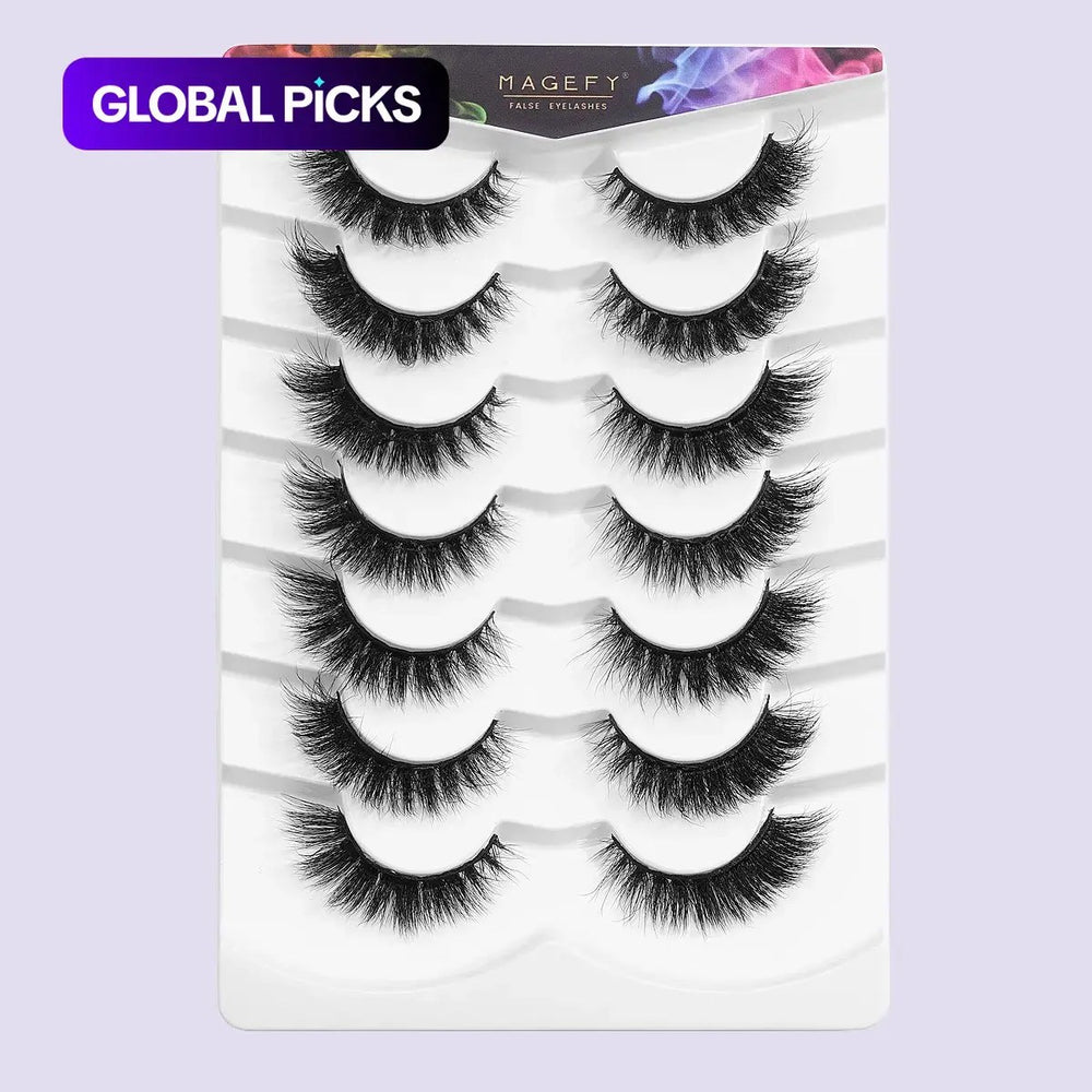MAGEFY 3D False Eyelashes — 7 Pairs