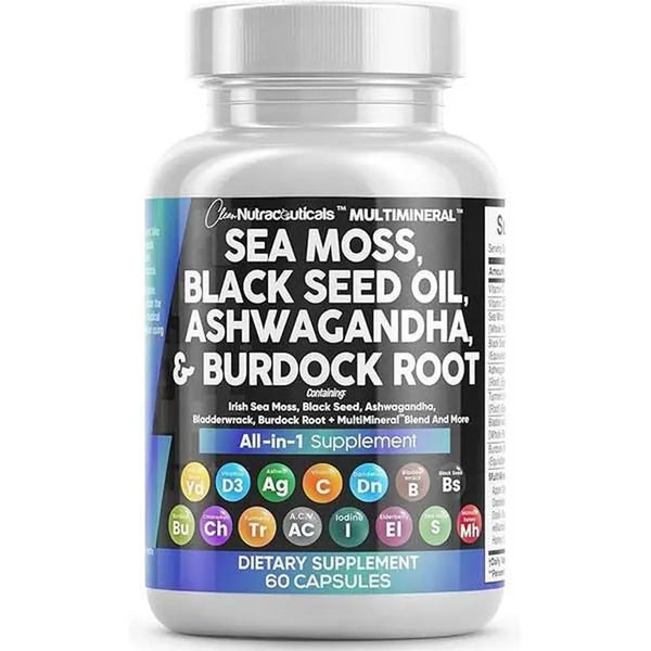 Clean Nutra Sea Moss & Black Seed Oil Supplement