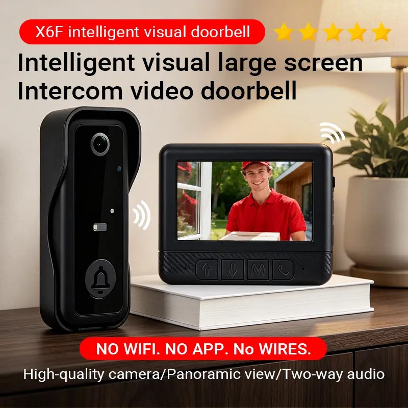 Qawtor Video Doorbell Camera with Screen